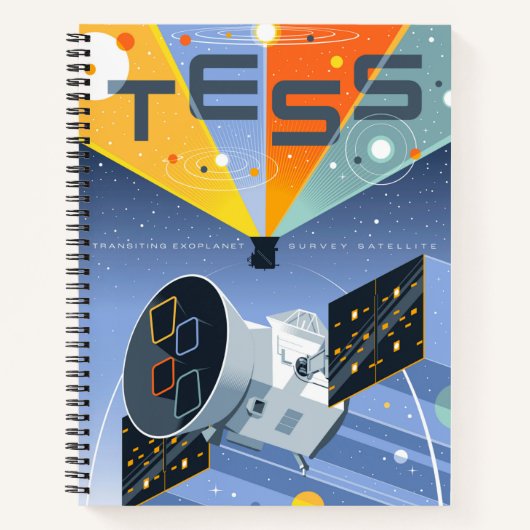 Tess Space Telescope Poster. Notitieboek (Voorkant)