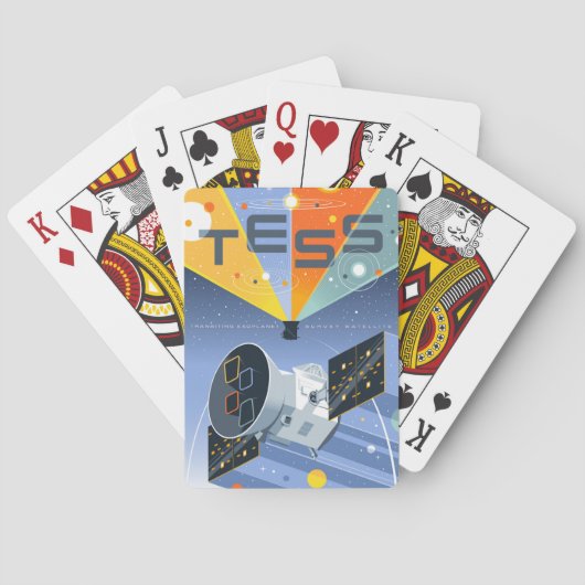 Tess Space Telescope Poster. Pokerkaarten (Achterkant)