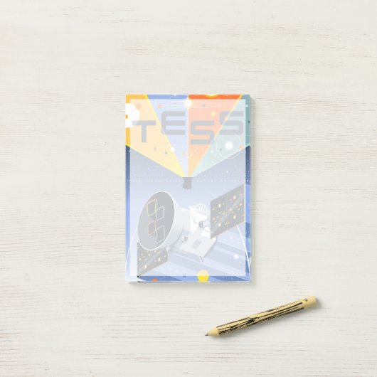 Tess Space Telescope Poster. Post-it® Notes (Op bureau)