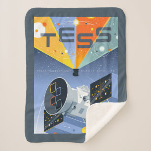 Tess Space Telescope Poster. Sherpa Deken
