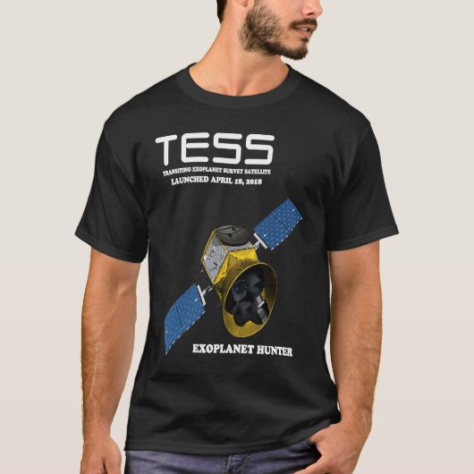 TESS Transiting Exoplanet Survey Satellite T-shirt (Voorkant)