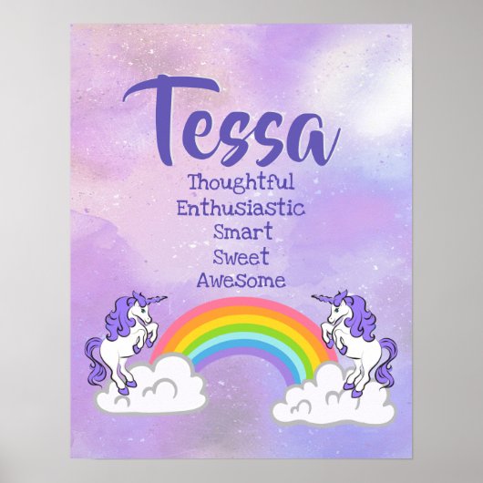 Tessa Name Poster (Voorkant)
