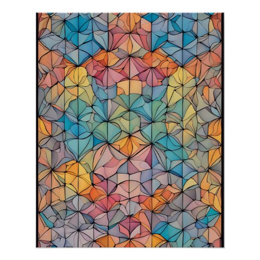 Tesselatie in neopreen Nexus Perfect Poster (Voorkant)