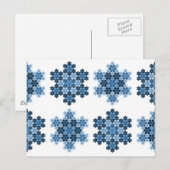 Tessellated Koch Snowflakes Briefkaart (Voorkant / Achterkant)