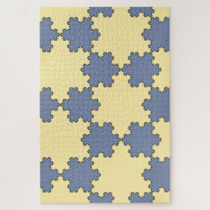 Tessellated Koch Snowflakes (Fractal Pattern) Legpuzzel