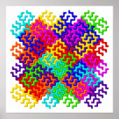 Tessellation Pattern Poster / Wall Art (Voorkant)