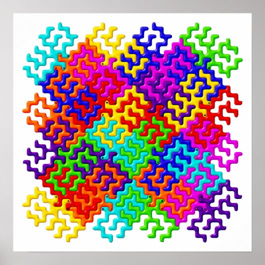 Tessellation Pattern Poster / Wall Art (Voorkant)