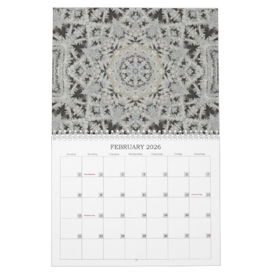 Tessellations Frost Manipulation Calendar Kalender (Feb 2026)