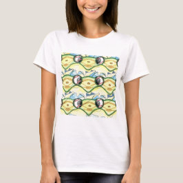 Tessellellation Baseball Praying Mantis design T-shirt