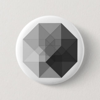 Tesseract (grijswaarden) ronde button 5,7 cm