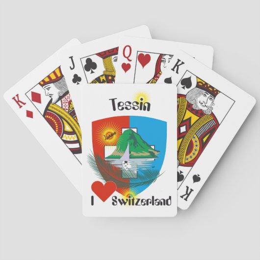 Tessin - Ticino - Schweiz - Svizzera Spielkarten Speelkaarten (Achterkant)