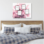 Tessons en fleurs Quatre photos toile étirée Impri (Insitu(Chambre))