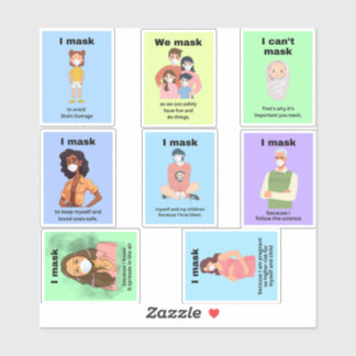 Test6x6inch groupe stickers vinyle