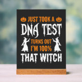Test ADN Sorcière drôle d'Halloween Graphique (Neutre)