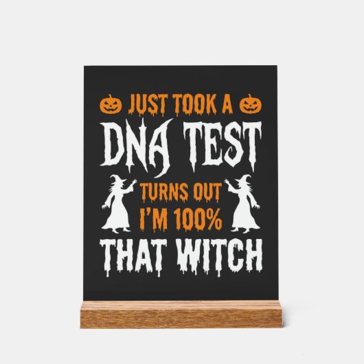 Test ADN Sorcière drôle d'Halloween Graphique (Recto)