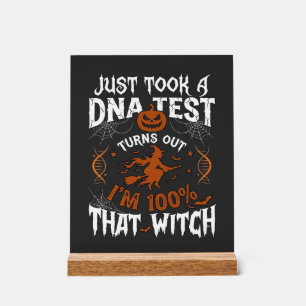 Test ADN Sorcière Halloween Citrouille Toile d'ara