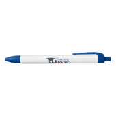 test blauwe inkt pen (Bovenkant)