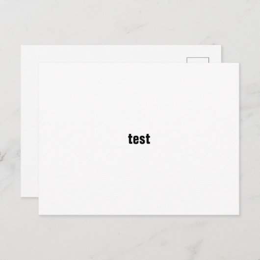 test briefkaart (Voorkant / Achterkant)