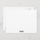 test briefkaart (Voorkant / Achterkant)