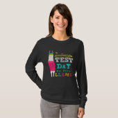 Test Day No Prob Llama  Teacher Testing T-shirt (Voorkant volledig)