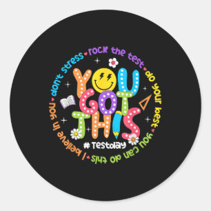 Test Day Rock De Test Leraar Testing Day Je Heb Ronde Sticker