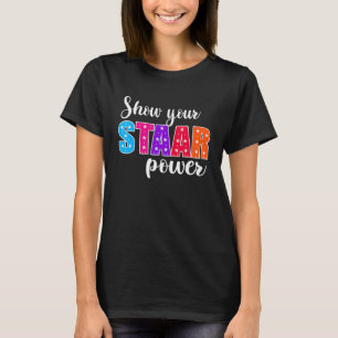 Test Day Show Uw Staar Power Student Docent 1 T-shirt