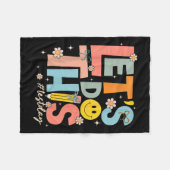 Test Day State Testing Lets Do This Teacher Motiva Fleece Deken (Voorkant (Horizontaal))