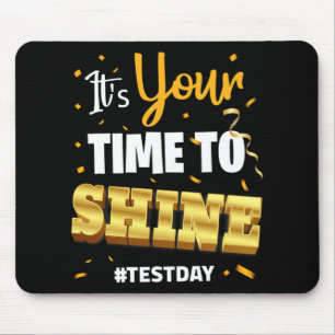 Test Day T-shirt Teacher Testschool Uw Tijd Naar S Muismat