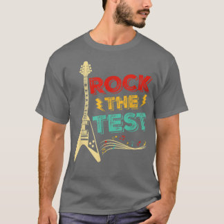 Test Day Teacher Rock: Test Guitar Teacher Test T-shirt