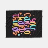 Test Day You Can Do Hard Things Teacher Testing Da Fleece Deken (Voorkant (Horizontaal))