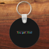 Test Day You Got This! Motivational Teacher Studen Sleutelhanger (Voorkant)