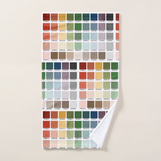 Test de couleur (Serviette à main)