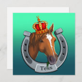 Test de koningin. feestdagenkaart (Voorkant / Achterkant)