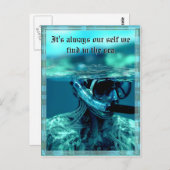 Test de l'eau Carte postale personnalisable (Devant / Derrière)