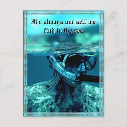 Test de l'eau Carte postale personnalisable (Devant)