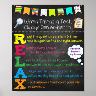 Test die Tips Classroom Poster gebruikt