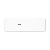 test etiket (Voorkant)