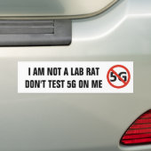 Test geen 5G op me bumpersticker (Op auto)
