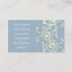 Test hun verdraagzame mammakaarten contactkaartje