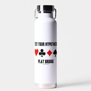 Test je Hypothese Play Bridge Vier-kaartsets Waterfles
