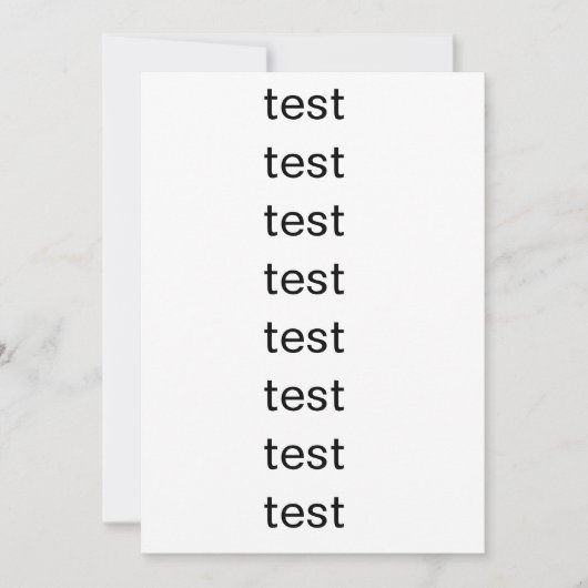 Test Kaart (Voorkant)