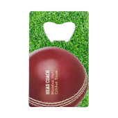 Test Match Red Cricket Ball avec texte personnalis (Devant)