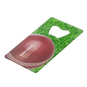Test Match Red Cricket Ball avec texte personnalis (Devant Angle)