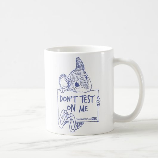 Test niet op mijn Mok (Rechts)