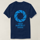 Test Onderwerp Blauw 1 T-shirt (Design voorkant)