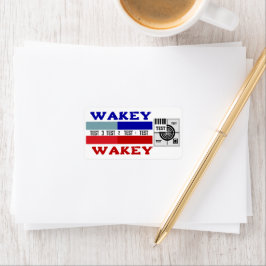 Test Pattern Wakey Wakey Etiket