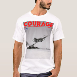TEST PILOT COURAGE - F-100D Super Saber T-shirt
