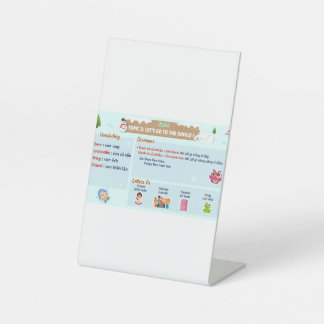 test reclamebord met voetstuk