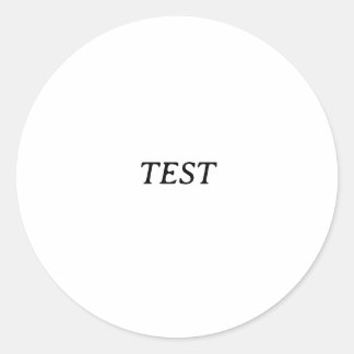 test ronde sticker