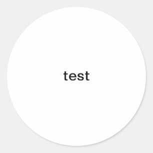 test ronde sticker